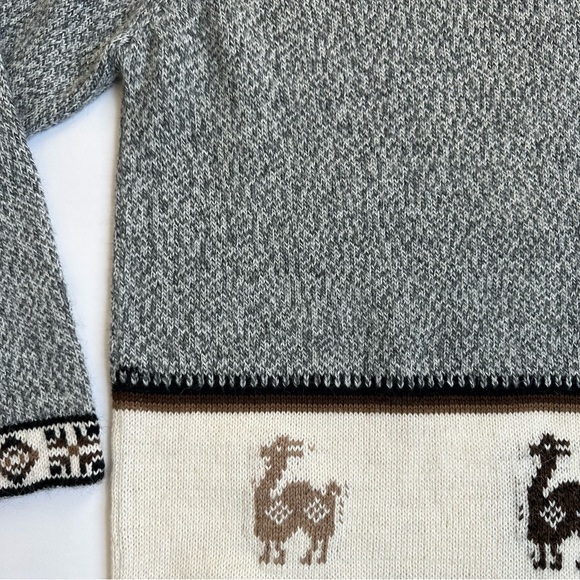 Artesanias Inca J.R. Alpaca Wool Sweater Made in Peru L - Picture 6 of 11